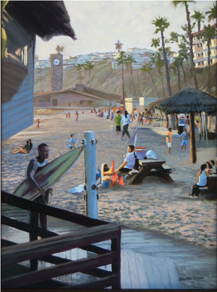 Shower At The Pier - Vacation (1000x600), Png Download
