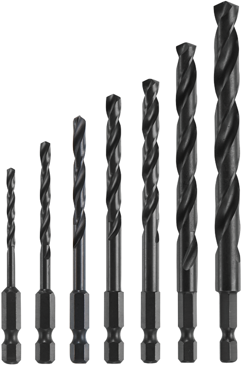 Imd5007 - Bosch - 7-pc. Hex Shank Impact Tough Drill Bit Set, (489x740), Png Download