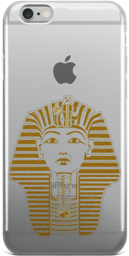 King Tut Iphone Case - Iphone 7 Clear Case Ultra Thin Tpu Cover Protective (600x600), Png Download