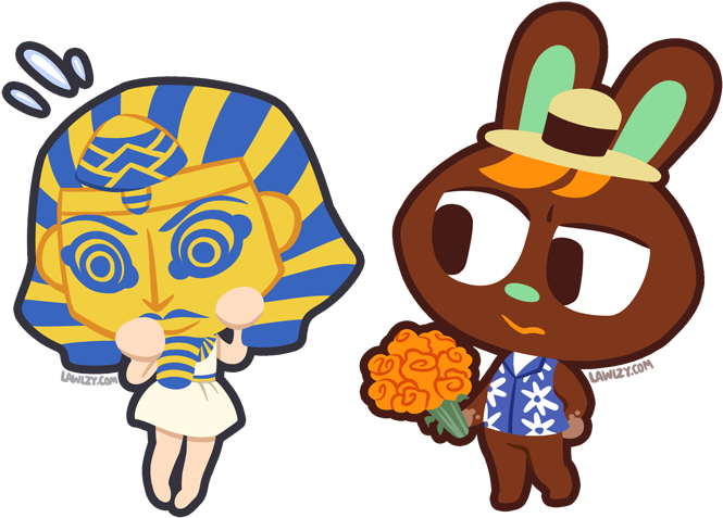 Versiris Lawlzy O'hare In The King Tut Mask Nobody - Cartoon (714x500), Png Download