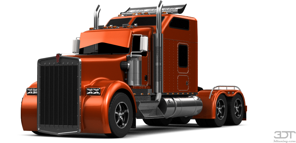 Free Download Truck Tuning Png Clipart Kenworth W900 - Kenworth W900 All Black (1004x500), Png Download