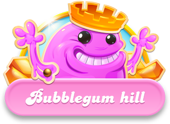 Hear Ye, Hear Ye, Make Way For The New Ruler Of Bubblegum - Candy Crush Bubblegum Hill (349x349), Png Download
