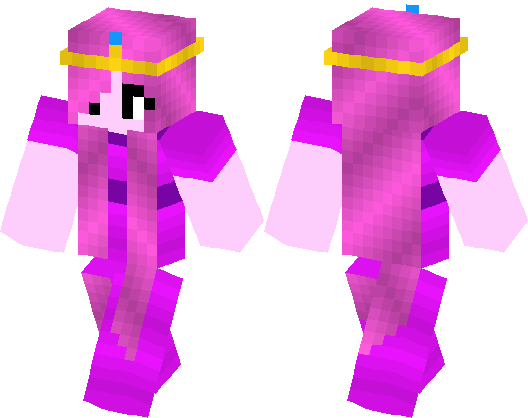 Bubblegum Princess Minecraft Skin (528x418), Png Download