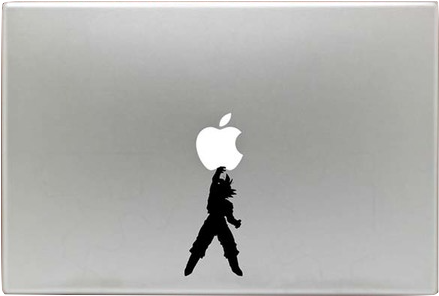 Goku Spirit Bomb Decal Sticker For Macbook Pro/air - Shadow (500x406), Png Download