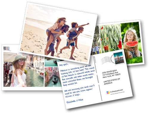 Custom Postcards (500x380), Png Download