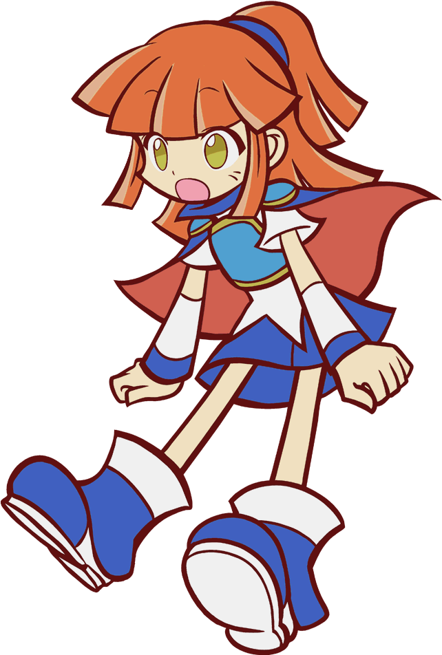 Arle Shocked - Puyo Puyo Arle Bayoen (649x961), Png Download