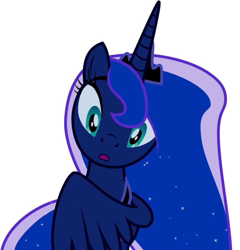 Cute Edit Luna Eclipsed Princess Luna Reaction Image (1024x1023), Png Download