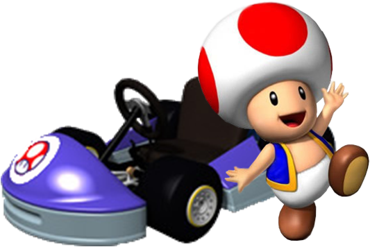 Mkpc Toad - Mario Kart Toad Png (533x356), Png Download