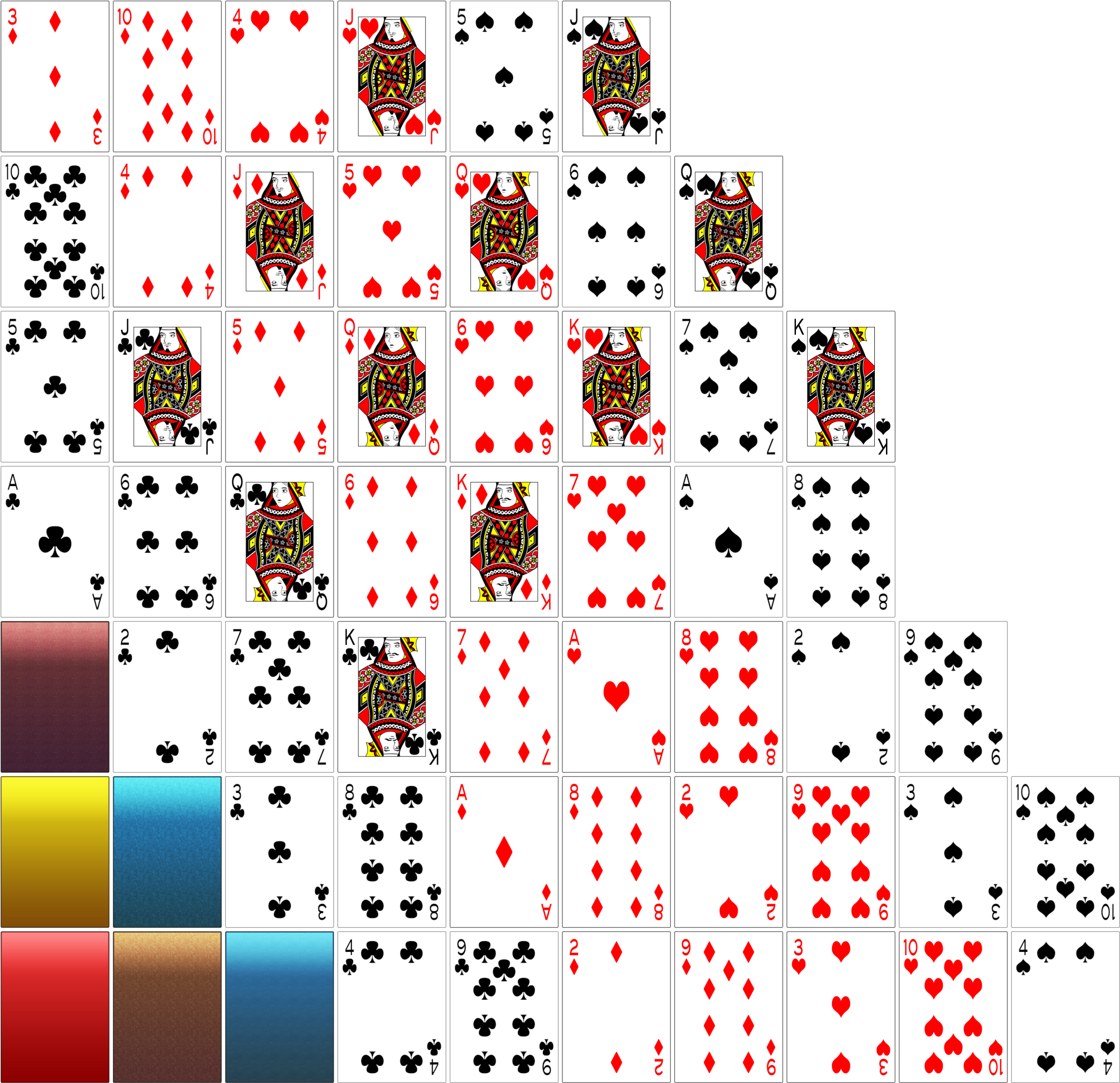 I Named Them Carddeck - Card Game Texture (2048x2048), Png Download