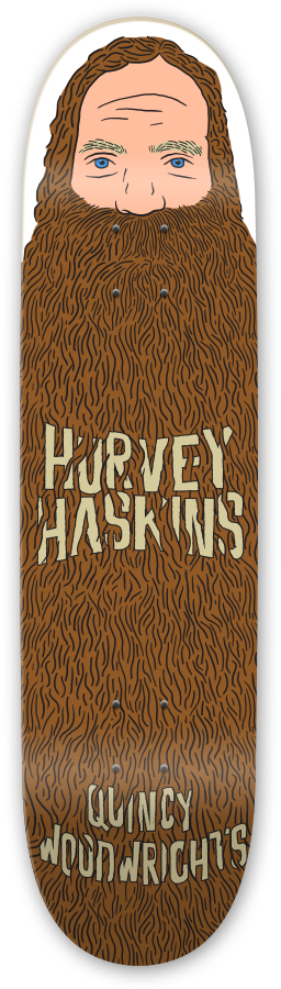 Hurvey Haskins Pro Deck - Skateboard Deck (902x902), Png Download