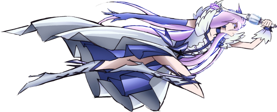 Cure Moonlight Pose3 - Cure Sunshine And Cure Moonlight (900x366), Png Download