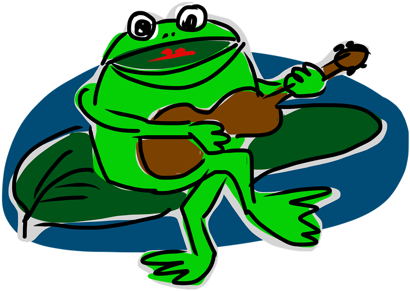 Toad Clipart Katak - Guitar (960x720), Png Download
