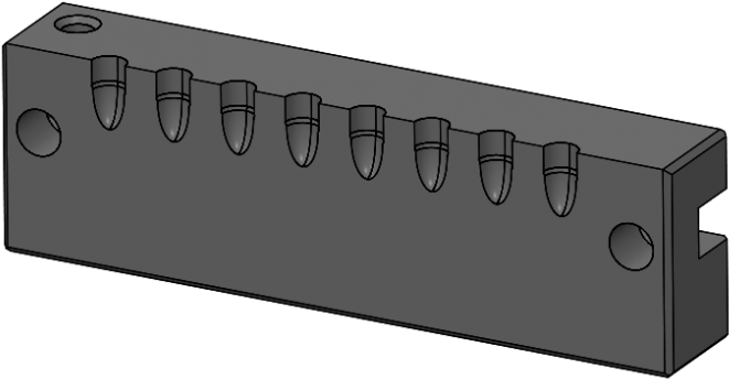 22cal Air 8cav Block - Firearm (800x472), Png Download