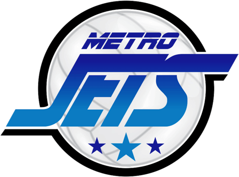 Metro Jets Netball Adelaide - Winnipeg Jets Pin Nhl National Hockey League (515x394), Png Download