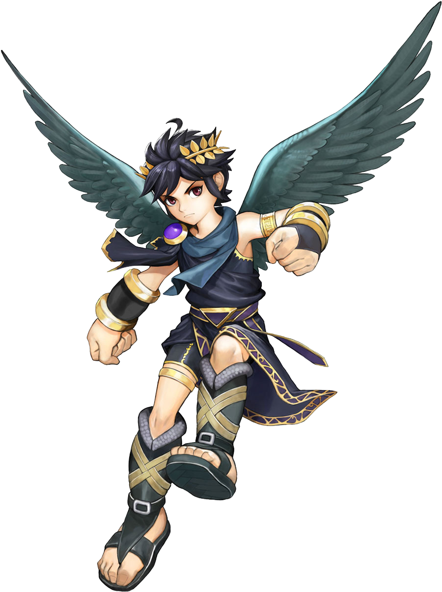 Dark Pit - Dark Pit Kid Icarus (950x1250), Png Download