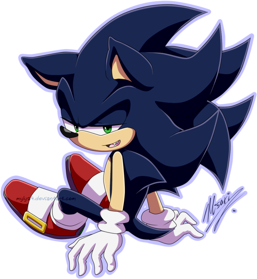 Sonic El Erizo Fondo De Pantalla Entitled Dark Sonic - Imagenes De Dark Sonic (856x934), Png Download