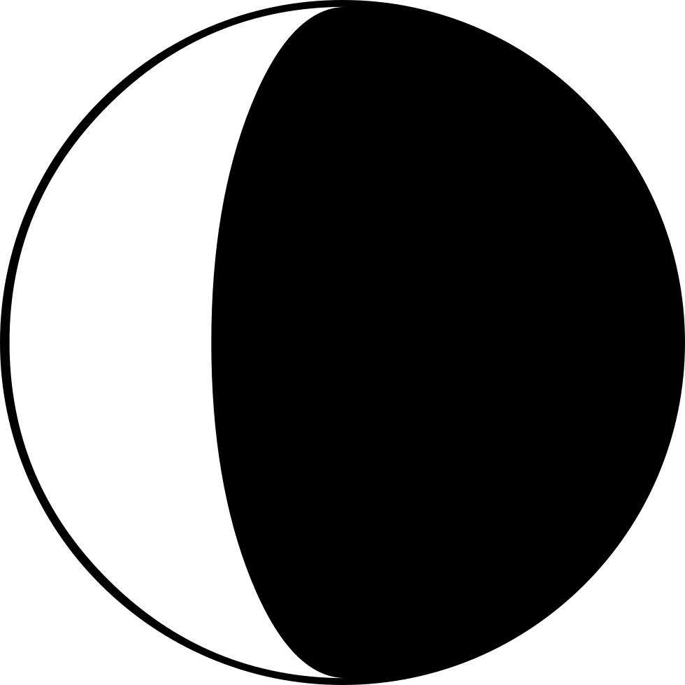 Moon Phase Symbol - Moon (980x980), Png Download