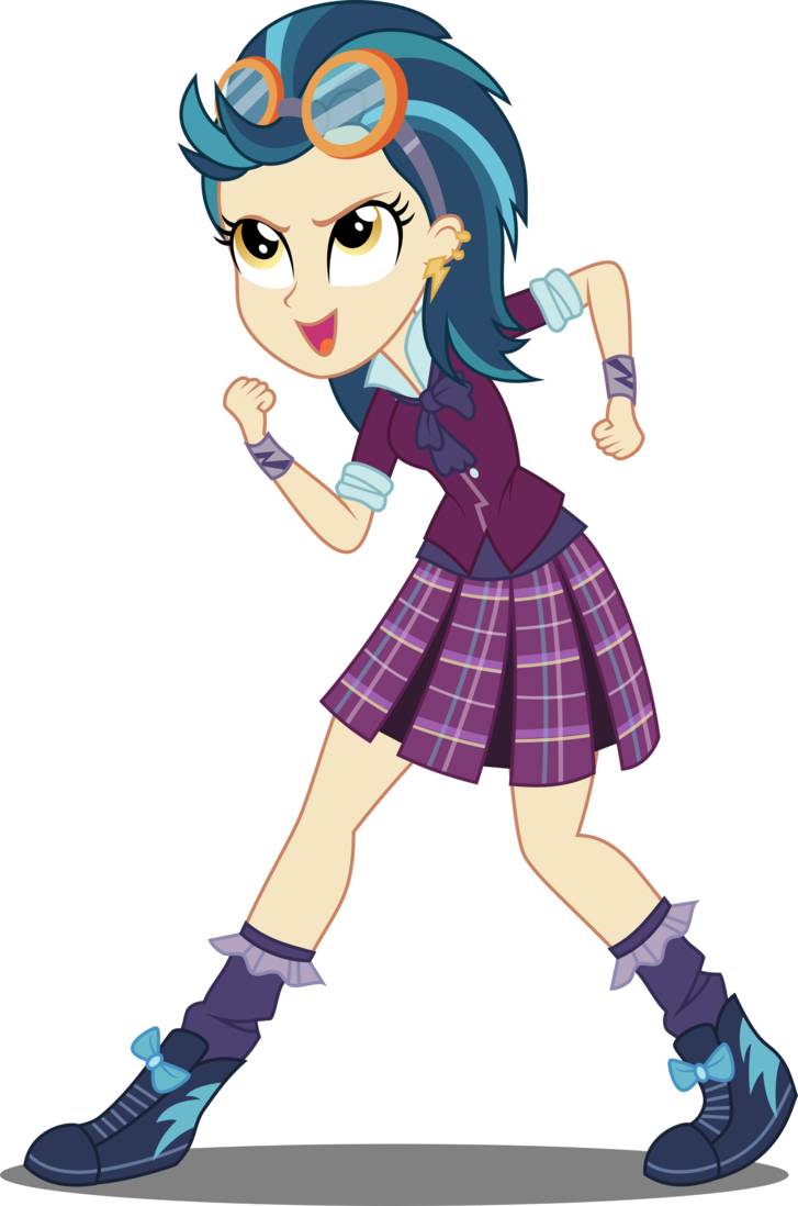 Friendship Games Indigo Zap By Xebck-d8ztecg - My Little Pony Equestria Girl Indigo Zap (727x1098), Png Download