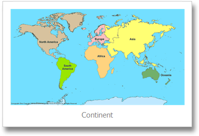 Continents - Map (420x292), Png Download