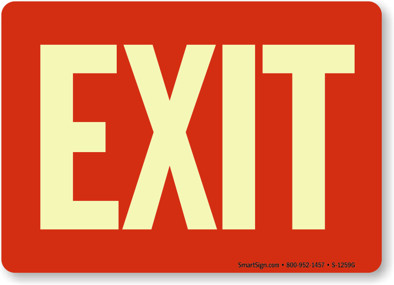 Zoom, Price, Buy - Emergency Exit Route Signs (800x579), Png Download
