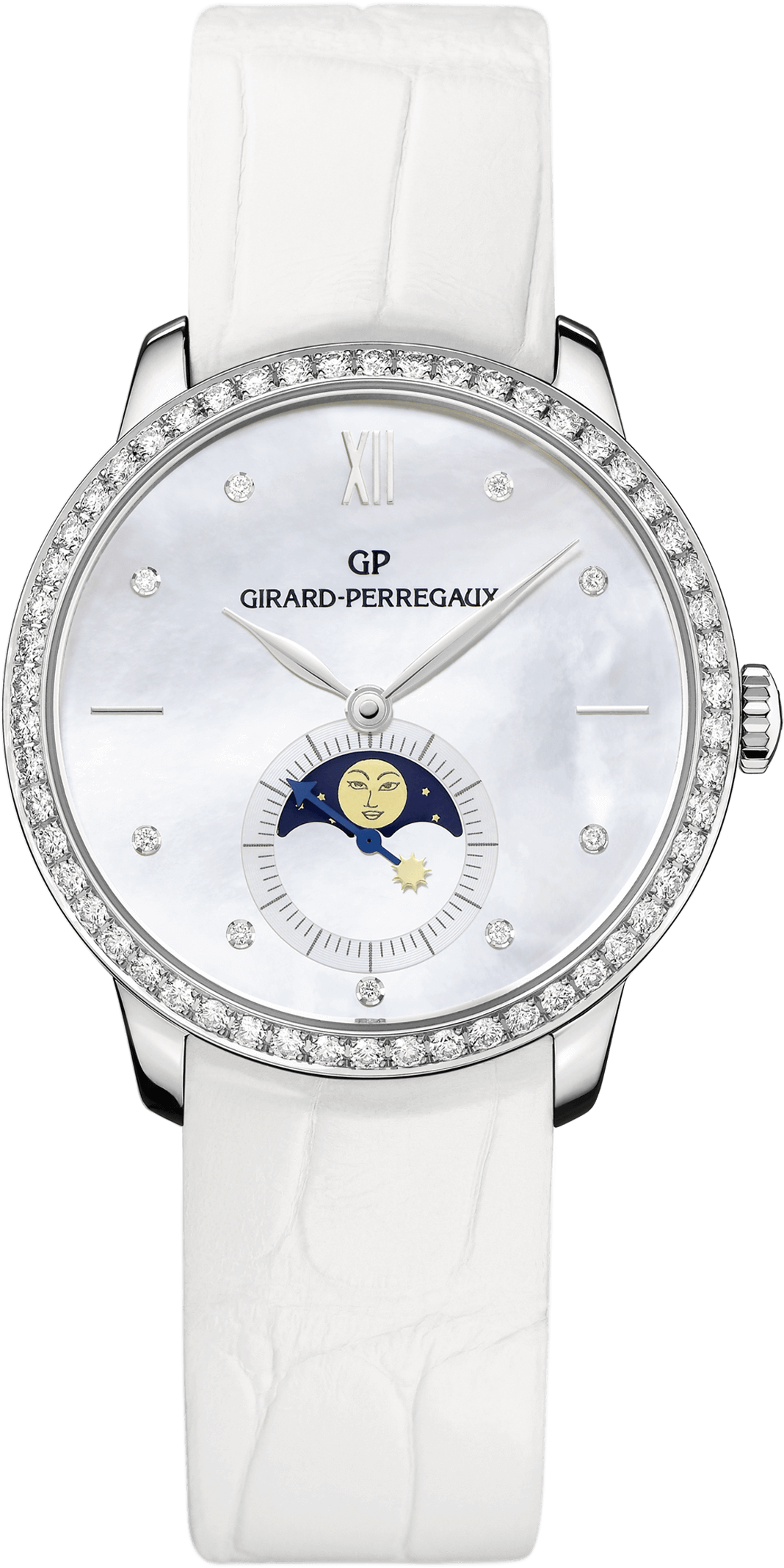 1966 Moon Phases Ref - Girard Perregaux 1966 Automatic Ladies Watch 49524d53a752-ck7a (1292x2203), Png Download