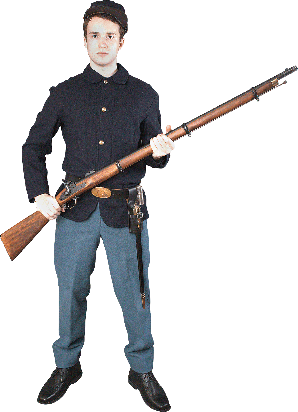 Civil War Union Soldier Clipart Graphic Freeuse Stock - Civil War Soldier Png (1042x1440), Png Download