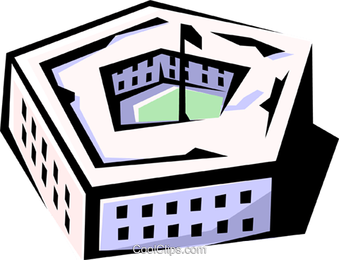 Pentagon Royalty Free Vector Clip Art Illustration - Pentagon Clip Art (480x368), Png Download
