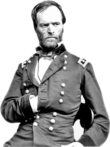 Steamboats In The Civil War - William Sherman (362x503), Png Download
