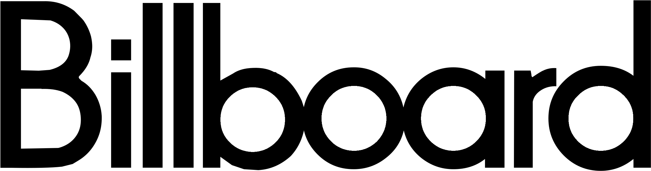 Billboard 01 Logo Black And White - Billboard Charts (2400x2400), Png Download