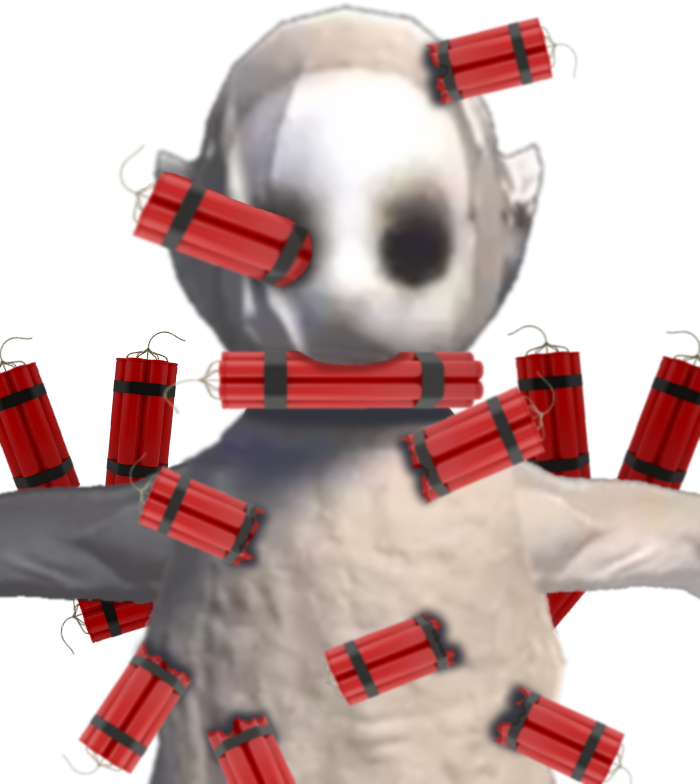 Kamikaze Newborn - Robot (700x784), Png Download