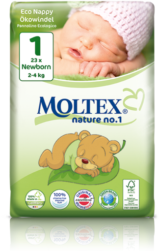 Moltex Nature No1 Nb23 Web - Moltex Diapers (576x577), Png Download