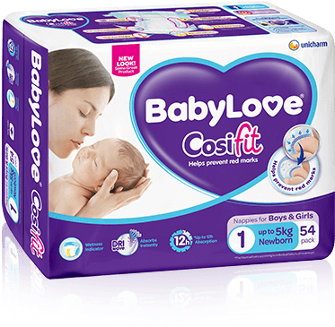 Newborn - Babylove Cosifit Junior Nappies (700x520), Png Download