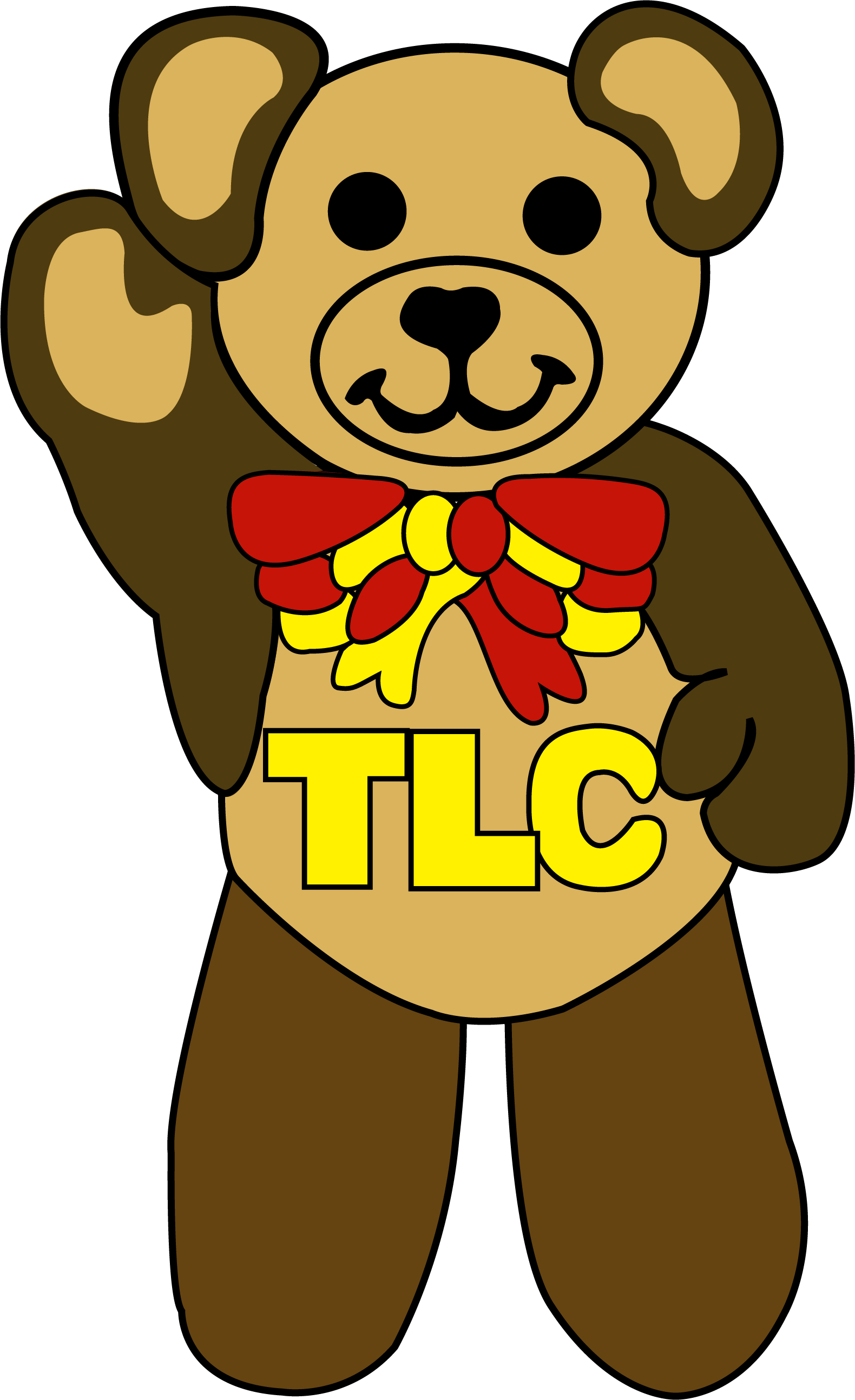 Tlc - Bear (1580x2588), Png Download