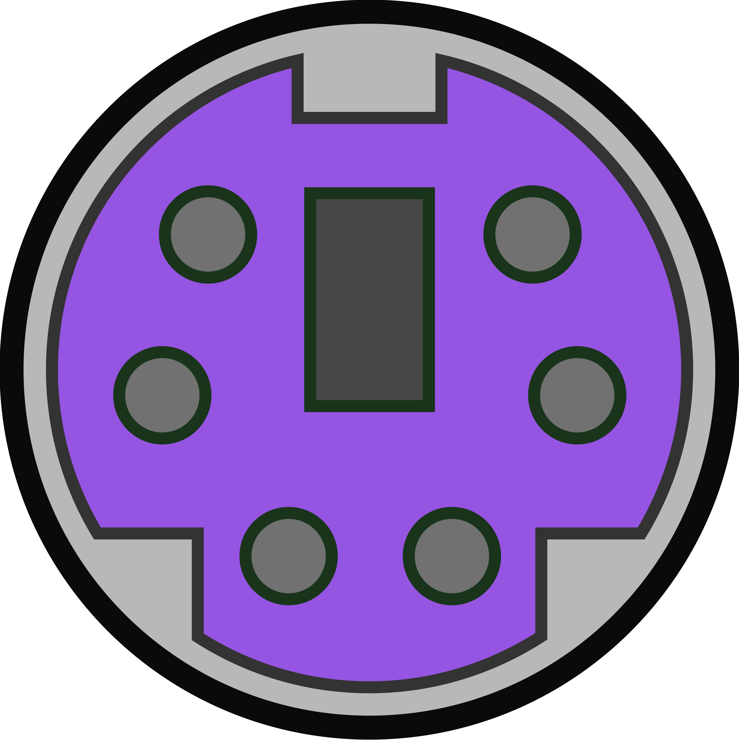 This Free Icons Png Design Of Ps2 Keyboard (2397x2400), Png Download