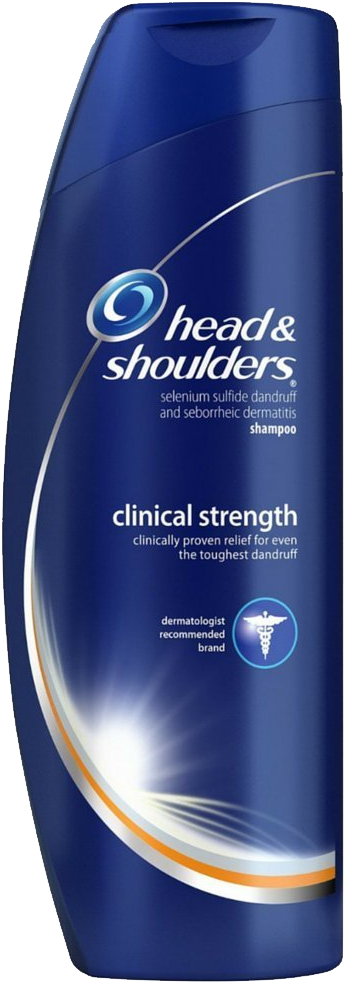 Shampoo Png - Head & Shoulder Clinical Strength (400x1100), Png Download