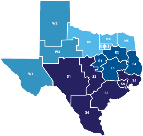 Title - - Southern Texas Map (480x465), Png Download