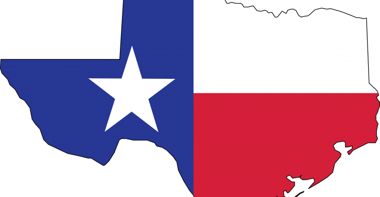 Texas With A Flag - Texas Flag Free Clip Art (770x400), Png Download