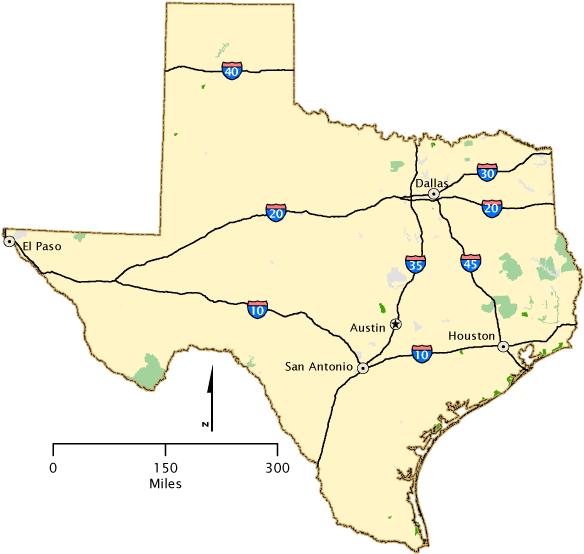 Texas - Map Of Texas (600x600), Png Download