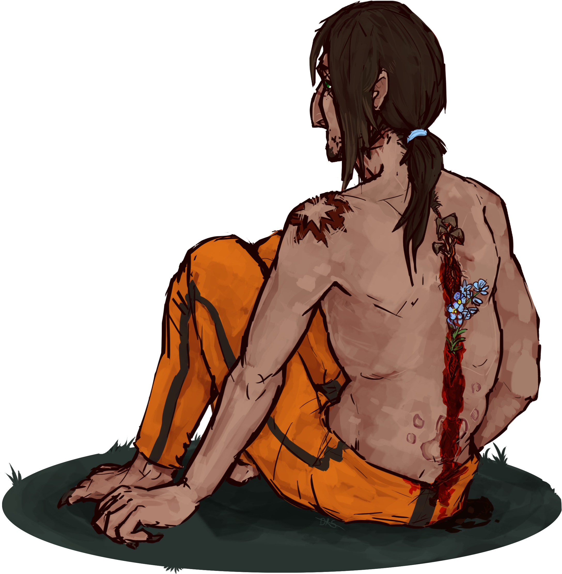 Comm - Plant Gore - Sitting (2413x2597), Png Download