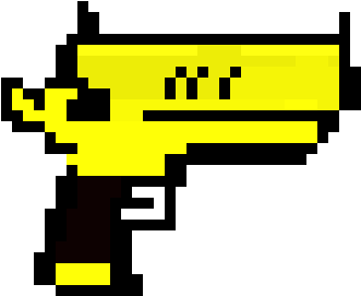 Deagle Gun - Pixel Art Desert Eagle (790x540), Png Download