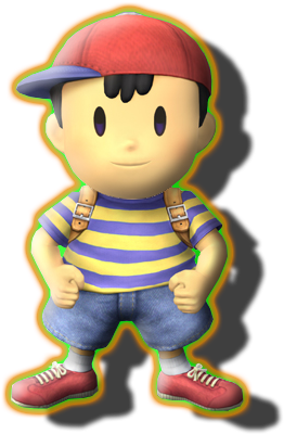 Ness - Super Smash Bros Brawl Ness (350x435), Png Download