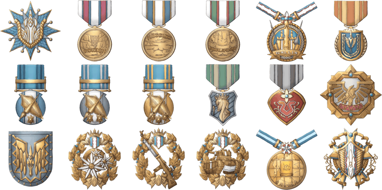 Medals - Military Awards And Decorations (1600x800), Png Download