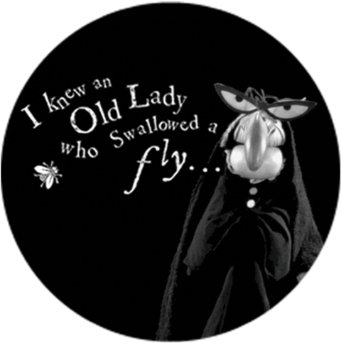 Puppet Heap - There Was An Old Lady Who Swallowed (486x486), Png Download