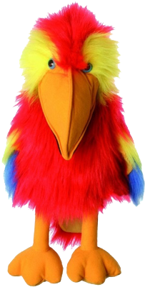 Puppet - Puppet Company Large Bird Scarlet Macaw Hand Puppet (444x444), Png Download
