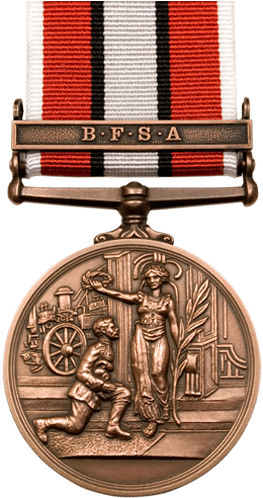 British Fire Service Association Bfsa Bronze Medal - British Fire Brigade Association Medal (500x500), Png Download