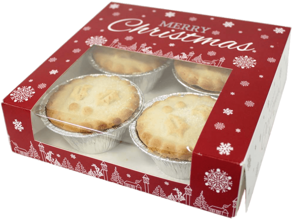 Mince Pies - Premium Christmas Snowflake Square Mince Pie Box (pack (1000x1000), Png Download