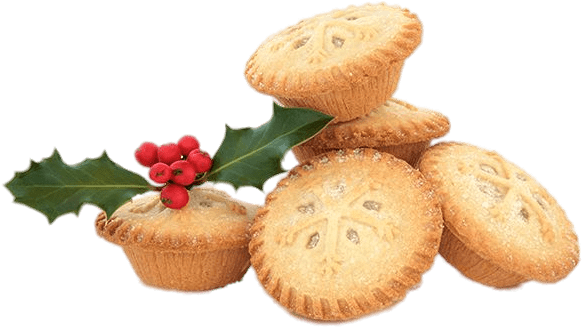 Christmas Themed Mince Pies - Mincemeat Tarts Recipe (640x405), Png Download