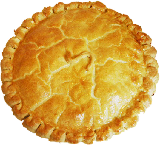 Cutout Pie - Pasty (536x487), Png Download