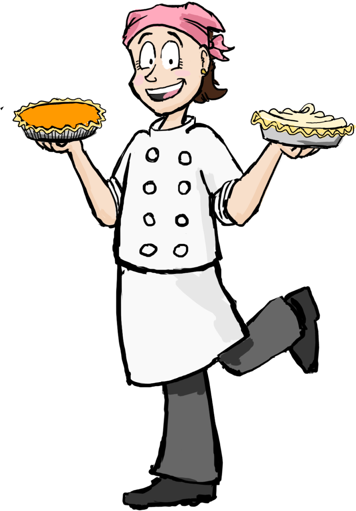 Lori With Pies - Cartoon (1201x1865), Png Download