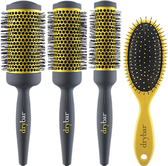 The Brush Bundle - Drybar 'double Pint' Large Round Ceramic Brush (600x872), Png Download